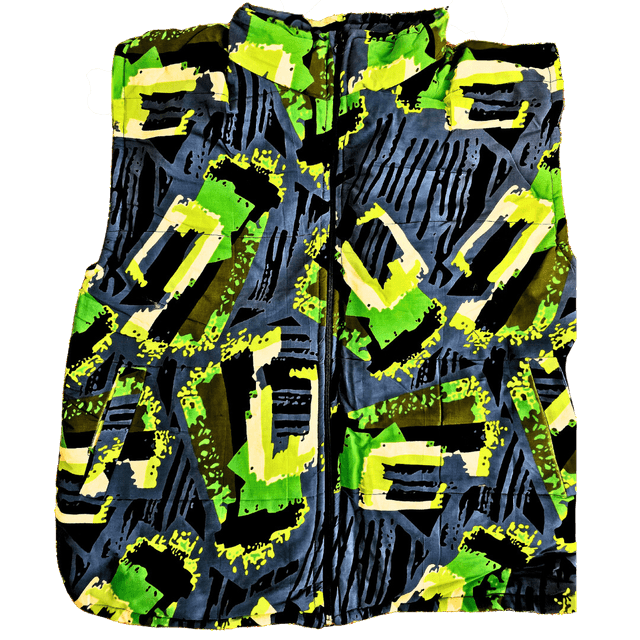Puffer Jacket African Ankara -Unisex  Medium to Large