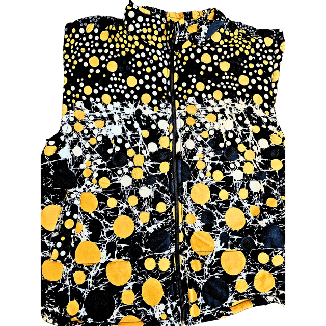Puffer Jacket - African Ankara Unisex Medium