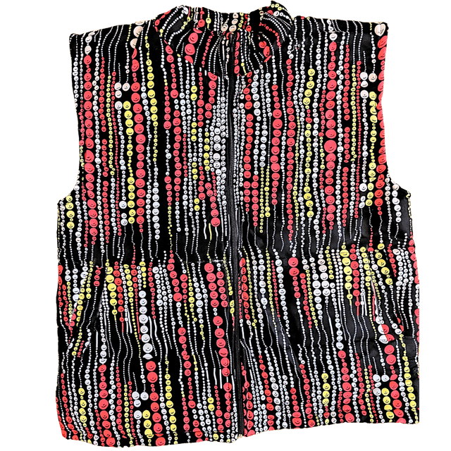 Puffer Jacket - African Ankara Unisex Medium-Large