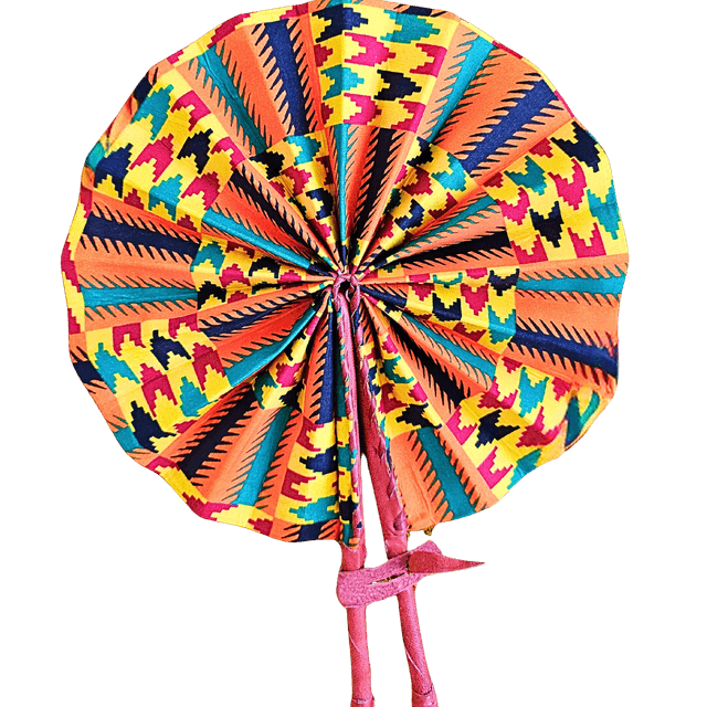 Hand Fan - African Ankara Hand Fan